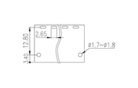 0150-26XX 0.200 Inch (in) Pitch Diameter Printed Circuit Board (PCB) Connector Socket - 3