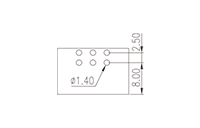 0159-11XX 0.138 Inch (in) Pitch Diameter Printed Circuit Board (PCB) Connector Socket - 3