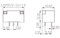 0159-12XXL 0.138 Inch (in) Pitch Diameter Printed Circuit Board (PCB) Connector Socket - 2