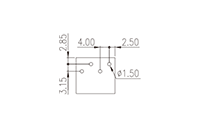 0162-11XX 0.157 Inch (in) Pitch Diameter Printed Circuit Board (PCB) Connector Socket - 3