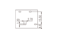 0177-76XX 0.25 Inch (in) Pitch Diameter Printed Circuit Board (PCB) Terminal Block - 3