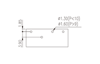 0183-11XXTXX 0.300 Inch (in) Pitch Diameter Printed Circuit Board (PCB) Connector Socket - 3