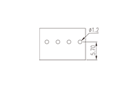 0185-11XX 0.138 Inch (in) Pitch Diameter Printed Circuit Board (PCB) Terminal Block - 3