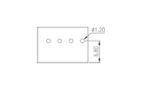 0185-12XX 0.138 Inch (in) Pitch Diameter Printed Circuit Board (PCB) Terminal Block - 3