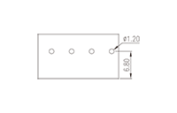 0185-32XX 0.197 Inch (in) Pitch Diameter Printed Circuit Board (PCB) Terminal Block - 3