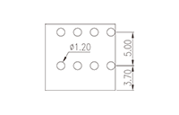 0188-01XXL 0.098 Inch (in) Pitch Diameter Printed Circuit Board (PCB) Terminal Block - 3