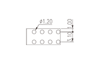 0188-02XXL 0.098 Inch (in) Pitch Diameter Printed Circuit Board (PCB) Terminal Block - 3