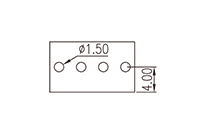 0191-11XXTH 0.138 Inch (in) Pitch Diameter Printed Circuit Board (PCB) Connector Socket - 3