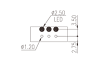 0225-22XX 0.138 Inch (in) Pitch Diameter Printed Circuit Board (PCB) Connector Socket - 3