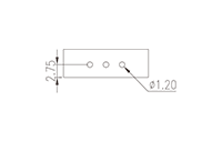 0225-27XX 0.138 Inch (in) Pitch Diameter Printed Circuit Board (PCB) Connector Socket - 3