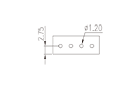 0225-37XX 0.138 Inch (in) Pitch Diameter Printed Circuit Board (PCB) Connector Socket - 3