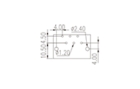 0225-46XX 0.200 Inch (in) Pitch Diameter Printed Circuit Board (PCB) Connector Socket - 3