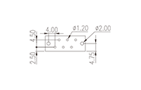 0225-47XX 0.200 Inch (in) Pitch Diameter Printed Circuit Board (PCB) Connector Socket - 3