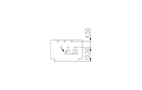 0225-76XX 0.200 Inch (in) Pitch Diameter Printed Circuit Board (PCB) Connector Socket - 3