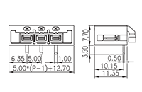 0226-21XX 0.197 Inch (in) Pitch Diameter Printed Circuit Board (PCB) Connector Socket - 2