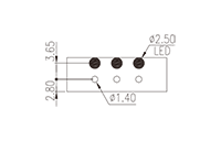 0226-22XX 0.197 Inch (in) Pitch Diameter Printed Circuit Board (PCB) Connector Socket - 3