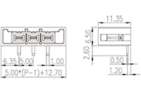 0226-26XXL 0.197 Inch (in) Pitch Diameter Printed Circuit Board (PCB) Connector Socket - 2