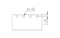 0226-36XX 0.197 Inch (in) Pitch Diameter Printed Circuit Board (PCB) Connector Socket - 3