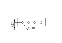 0226-37XX 0.197 Inch (in) Pitch Diameter Printed Circuit Board (PCB) Connector Socket - 3