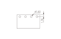 2EHDR-XXPL 0.200 Inch (in) Pitch Diameter Printed Circuit Board (PCB) Connector Socket - 3