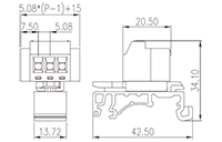 2EHDRDM-XXP Special Type Terminal Block - 2