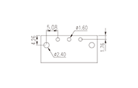 2EHDRM-XXPL 0.200 Inch (in) Pitch Diameter Printed Circuit Board (PCB) Connector Socket - 3