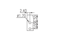 5EH-2PR 0.197 Inch (in) Pitch Diameter Printed Circuit Board (PCB) Connector Socket - 3