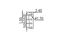 5EH-4PL 0.197 Inch (in) Pitch Diameter Printed Circuit Board (PCB) Connector Socket - 3