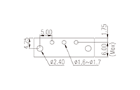 5EHDRRM-XXPL 0.197 Inch (in) Pitch Diameter Printed Circuit Board (PCB) Connector Socket - 3