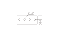 5EHDV-XXPL 0.197 Inch (in) Pitch Diameter Printed Circuit Board (PCB) Connector Socket - 3