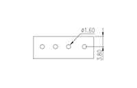 5EHDVC-XXPL 0.197 Inch (in) Pitch Diameter Printed Circuit Board (PCB) Connector Socket - 3