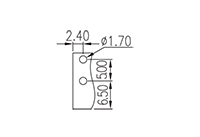 5ES-2PR 0.197 Inch (in) Pitch Diameter Printed Circuit Board (PCB) Connector-Plug - 3