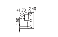 5ES-3PL 0.197 Inch (in) Pitch Diameter Printed Circuit Board (PCB) Connector-Plug - 3