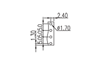 5ES-4PL 0.197 Inch (in) Pitch Diameter Printed Circuit Board (PCB) Connector-Plug - 3