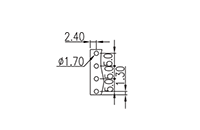 5ES-4PR 0.197 Inch (in) Pitch Diameter Printed Circuit Board (PCB) Connector-Plug - 3