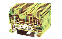 AK1.5-PE 49 Millimeter (mm) Width Spring Clamp Connection DIN Rail Terminal Block