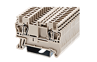 AK1.5 49 Millimeter (mm) Width Spring Clamp Connection DIN Rail Terminal Block