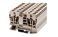 AK10 71.1 Millimeter (mm) Width Spring Clamp Connection DIN Rail Terminal Block