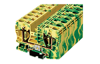 AK16-PE 80.2 Millimeter (mm) Width Spring Clamp Connection DIN Rail Terminal Block