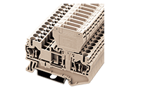 AK2.5-CP 60.8 Millimeter (mm) Width Spring Clamp Connection DIN Rail Terminal Block