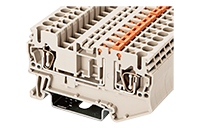 AK2.5-TG 60.8 Millimeter (mm) Width Spring Clamp Connection DIN Rail Terminal Block