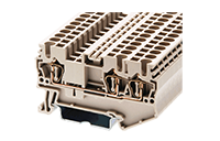 AK2.5-TN 60.8 Millimeter (mm) Width Spring Clamp Connection DIN Rail Terminal Block