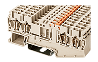 AK2.5-TR-CP 84.4 Millimeter (mm) Width Spring Clamp Connection DIN Rail Terminal Block