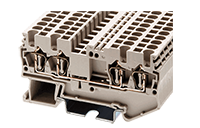 AK2.5-TR 72.6 Millimeter (mm) Width Spring Clamp Connection DIN Rail Terminal Block