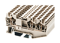 AK4-TN 72.5 Millimeter (mm) Width Spring Clamp Connection DIN Rail Terminal Block