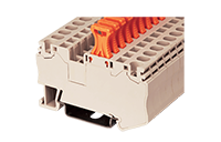 AK4-TP 61.8 Millimeter (mm) Width Spring Clamp Connection DIN Rail Terminal Block