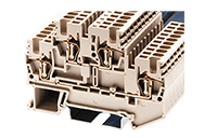 AKK1.5 68 Millimeter (mm) Width Spring Clamp Connection DIN Rail Terminal Block