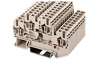 AKK2.5-D02 68 Millimeter (mm) Width Spring Clamp Connection DIN Rail Terminal Block