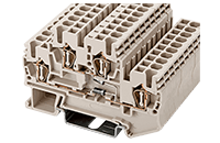 AKK2.5-D03 68 Millimeter (mm) Width Spring Clamp Connection DIN Rail Terminal Block