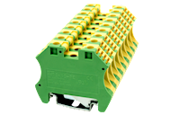 DK10-PE 56 Millimeter (mm) Width Screw Connection DIN Rail Terminal Block